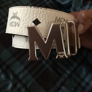 UNISEX MCM White Belt